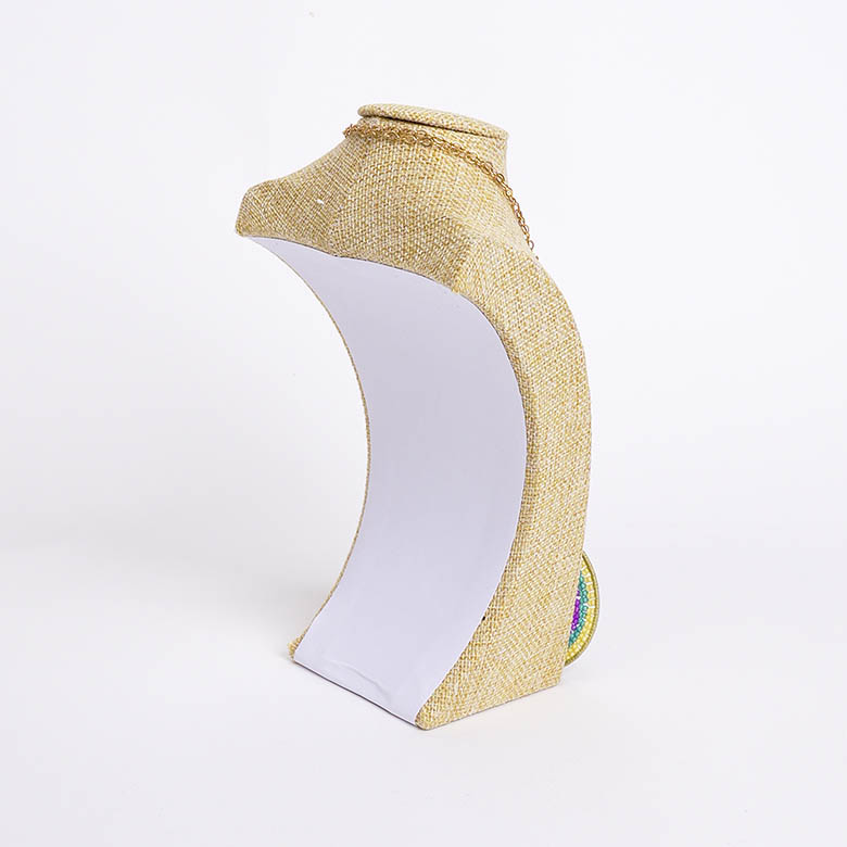 Busto Exhibidor de Collares en Franela de Trapo - Imagen 2