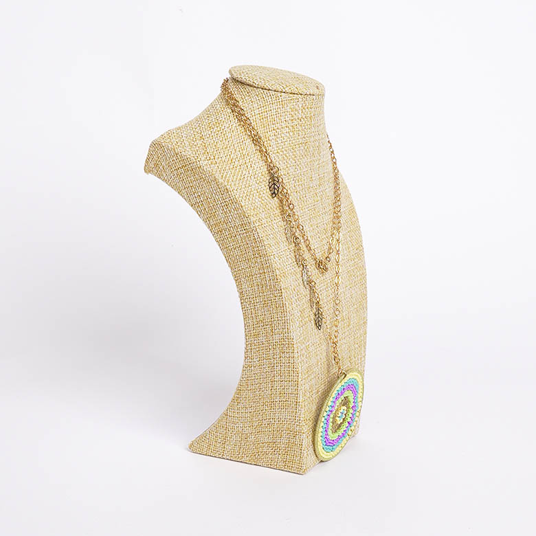 Busto Exhibidor de Collares en Franela de Trapo - Imagen 3